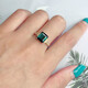 Xuan Song Blue Electro-Optical Blue Ring Colorful Jewelry Hand Decoration Picture Color Decoration Picture Color