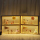 Regalos de cumpleaños de Juyujia para novias, parejas de niñas, pequeñas cajas de luz nocturna, decoraciones de madera, artesanías para la esposa Ziyun Luces nocturnas de parejas 26*6*13