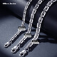 Miss JuJu PT950 platinum dense card cross bracelet for men, domineering real platinum thick bracelet, car pattern version 12.61g, 18cm long, about 4mm thick