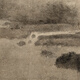 元高然晖山水图古代山水画卷轴名画复仿古画装饰挂画 元倪瓒筠石古槎图12134 40X52厘米（喷绘画心尺寸） 装裱