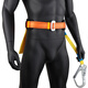 Golmud single waist safety belt electrician construction safety rope safety belt 806 orange single small hook 1.8 meters
