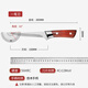 Inner Mongolia meat-eating knife, special knife for carving meat, hand-grip mutton shaving and bone-cutting knife, imitation wood carving knife (with leather sheath) 1
