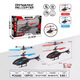 Nouveau éclairage à détection de télécommande hélicoptère Child's Child's Charging Resistant Sensor Aircraft Elementary School Toys [Apache Red + Remote Control] Modèle de feux arrière