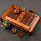 Simple rosewood tea tray drawer-type household solid wood large tea table Kung Fu tea set water storage simple tray rosewood elegant 53*32.5*8cm