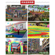 Vinoa small windmill decoration outdoor rotating plastic children's hand-held toys kindergarten one-yuan small gift wholesale 50 four-page hand-held solid color
