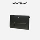 95% new Montblanc (MONTBLANC) gift men's clutch black 130047