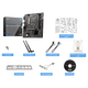 MSI (MSI) 12/13/14. Generation CPU Motherboard Set I3 13100F 14100F 12100F gestreutete Tabletten Pro H610m-G WiFi DDR4 12. Generation I3-12100F gestreutete Tabletten [drei Jahre der Ladenversicherung]