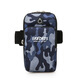 Chajin camouflage outdoor mobile phone bag for men and women, fitness headphones, sports running mobile phone arm bag, arm sleeve, arm strap, wrist bag, navy blue