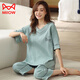 Cat Man (Miiow) 100 reines Baumwoll-Pyjama für Frauen im Sommer kurzärmeligte Hosen Fett MM Plus Size 200 Jin [Jin entspricht 0,5 kg] Lose Cartoon Outdoor-Kleidung 9923 L 100-120 Jin [Jin gleich 0,5 kg]