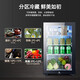 SAST ice bar refrigerator European style constant temperature wine cabinet office hotel home refrigerator mini small single door gaming tea preservation cabinet display sample beverage medicine cabinet 90 liters white bile (fully refrigerated preservation + blue light + lock)