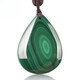 DL 1998 Pangdonglai Quality Malachite Pendant Tianlan One thing one picture Green water drop shape original stone necklace jewelry pendant first G4873