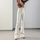 
Ran Yilan's same style of Delobin's slightly spicy and slightly cough-bottom trousers for women's flared trousers off-white slightly flared jeans for women in spring and autumn 2023 9898-Black plus. Fleece collection is preferred for shipping 7 26 Recommended 80-90Jin [Jin equals 0.5 kg]