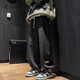 Cebrodz French Casual Hosen Herbst und Winter neuer Stil Trendy vielseitig vielseitig großer Größe plus samterdickter Modemarke Sporthosen K1049 Aprikosen Farbe Stamm