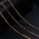 Shizhi 18k gold necklace women's plain chain gold necklace AU750 necklace K gold rose gold platinum clavicle chain flash O chain Au750 flash o chain - gold color 18k + certificate + gift box recommended thickness 1.6mm adjustable 45-47cm long