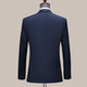 Hengyuanxiang High-end Wool Suit Men's Suit Jacket Autumn and Winter Business Suit Suit Men's Wedding Dress Formal Workwear Navy Two Buttons Bilateral Slits