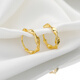 Yinao 999 silver sister-in-law same style earrings for women 2025 new style trendy circles high-end earrings earrings birthday gifts for women gold 925 silver Möbius ring earrings