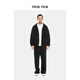 Nice riz bon riz 400g en tout-coton Terry Tissu en moule en bas du fond fait de vieux sweats à capuche lâches NGD12048 lavage noir (400g) xl