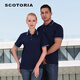 SCOTORIA斯卡地尔男夏装polo衫 翻领纯色半袖衫 CT671 宝蓝色 2XL