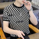 
ZHIDOUDOU30-40-year-old middle-aged and young men with fat men's belly-free clothes for men's ice silk short-sleeved men's 2022 new model 3882 yellow One size M 90-105Jin[Jin equals 0.5 kg]