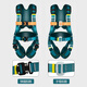 SHANDUAO high-altitude five-point safety belt new national standard AD9071 speed buckle single small hook 1.8 meters