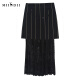 [High-end series] Answer to the mystery 2022 autumn new retro fashionable two-piece lace skirt 223GB1048 black flower XS