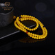 Jiale Amber Beeswax Bracelet 108 Rosary Beads Women's Old Wax Beads Multi-circle Bracelet Chicken Oil Yellow Amber Jewelry 108 Pieces About 9g/A0187