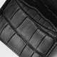 VTV V.V.BROWN Men's Crocodile Leather Driver's License Pack Genuine Leather Business Multi-Card Business Card Clip Card Pack Bank Certificate Birthday Gift Black