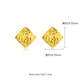 Liuguifu Jewelry Yellow 18K Gold Earrings Diamond Turn Ear Hook Earrings for Women EK0200075