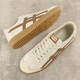 Camel Forrest Gump Shoes para Hombres de verano y Autumn Style Breathable 2024 Shoes de tablero nuevos para hombres Shoes blancos de cuero genuino dexue zapatos para hombres Milan Mesh-9910 40