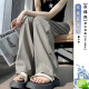 
Cotton pants for women in spring and autumn summer new versatile trendy casual pants for women loose quick-drying versatile slimming wide-leg trousers 687 green 25.5 [high quality] M 96-111Jin [Jin equals 0.5 kg]