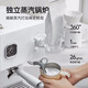 
Baicui Coffee Machine Dual Boiler Double Water Pump Household Retro Full Semi-Automatic Italian Coffee Machine with Steam Milk Froth Small All-in-One Machine Semi-Commercial PE3888 White-with Bean Grinder