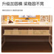 Humanity Chengjia Solid Wood Computer Desk Desktop Bedroom Office Desk Bookshelf Integrated Multi-layer Table E-Sports Game Learning Writing Desk Milk White 120*60cm Upgraded Thickened Solid Wood Ecological Board Single Table