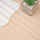 Floral bouquet imitation pearl chain white connected bead chain flowers diy Christmas tree material wedding party decoration 6mm pearl chain 3 meters