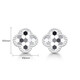 Trendy Acer Platinum Four-leaf Clover PT950 platinum earrings as a birthday gift for girlfriend, priced at about 1.1g per pair