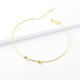 Yan's new 925 sterling silver ultra-fine bracelet with adjustable length, fashionable and versatile wearable bead bracelet, gold transfer beads, gold style