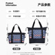 Bolsa de viaje de Lehuo Cancelar bolso de carro de mano gran capacidad sosteniendo la bolsa de lona plegable