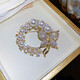 QUAMER color pearl butterfly brooch high-end women's 2023 new exquisite corsage brooch design gold