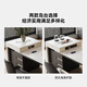 Fengzhiyi 2024 New Modern Simple Island Table Integrated Retractable Island Table Rock Slab Middle Island Table Home Use CT37 Retractable Island Table (Including Cabinet) - Single Dining Table 1.8m (Track Socket + Double Hole Tea Stove)