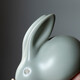 Rudao Ru Kiln Rabbit Tea Pet Tea Ceremony Accessories Ceramic Jade Rabbit Tea Mat Ornaments Little Rabbits Can Be Raised and Split Ru Porcelain Zodiac Tea Play Tianqing Ru Kiln-Rabbit Tea Pet Small Size