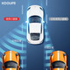
KOOLIFE Car rearview mirror small round mirror reversing mirror for car-mounted secondary blind spot assist wide-angle reflector recommended high-definition white mirror-appropriate