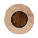 Maria Gucci (MARJA KURKI) sun hat women sun protection hat UV brim hat Solid color European top hat Brown