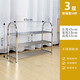 Lunar exploration stainless steel shoe rack simple home indoor good-looking dormitory door multi-layer shoe storage cabinet 2025 storage rack three layers long 45 cm (four poles)