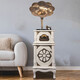 BLACKNOTE Jinmo gramophone retro living room European-style vinyl record player Bluetooth old-fashioned antique flow sound machine solid wood gramophone 206 white sliding door set