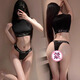 
Sports and fitness traceless thongs for women, bikini letters for women, temptation, pure desire and freedom from mood. White (underwear + top) 1 single piece, average size (80-120Jin [Jin equals about 0.5 kg])