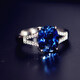 ECK925 Herringbone Natural Tanzanite Sapphire Ring Women's Ring Hand-Inlaid Ring Women's Main Stone 8X10mm Living Ring