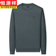 Hengyuanxiang High-End-Herren-Langarm T-Shirt Pure Cotton Round Neck Sweatshirt Herren Spring und Herbst 2023 Neue Trendy Brand Round Hals Basis Hemd Haqing Sy6625 175/XL empfohlen 140-155jin [Jin gleich 0,5 kg]