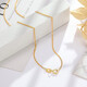 Chao Acer Chopin chain 18K gold necklace colored gold plain chain women's gold chain for girlfriend birthday gift yellow K about 42cm