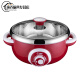MARYYA German imported quality electric hot pot Otto multi-purpose electric hot pot 304 stainless steel electric cooking pot 3l multi-purpose electric pot points 1100w red 2.5l + four-piece set 304 stainless 0cm