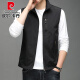
Pier Cardin Spring and Autumn New Thin Vest Men's Business Casual Vest Jacket Outdoor Working Vest Middle-aged Horse Clip Coat Knitted 686 Blue M