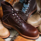 Jiepotu Amei Kaji Working Boots 8111 Paratrooper Boots Toe Layer Cowhide Retro Motorcycle Boots Martin Boots Men's Short Boots Customized Dark Brown 42